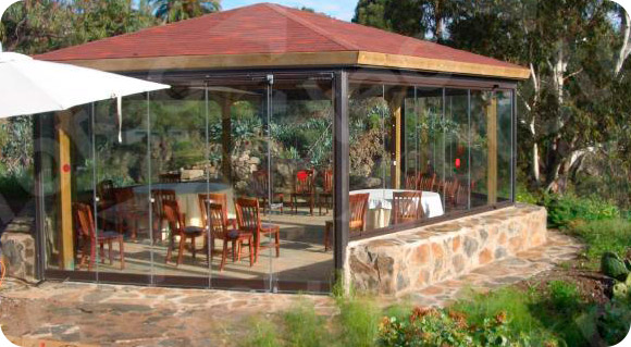 acristalar cenador de restaurante